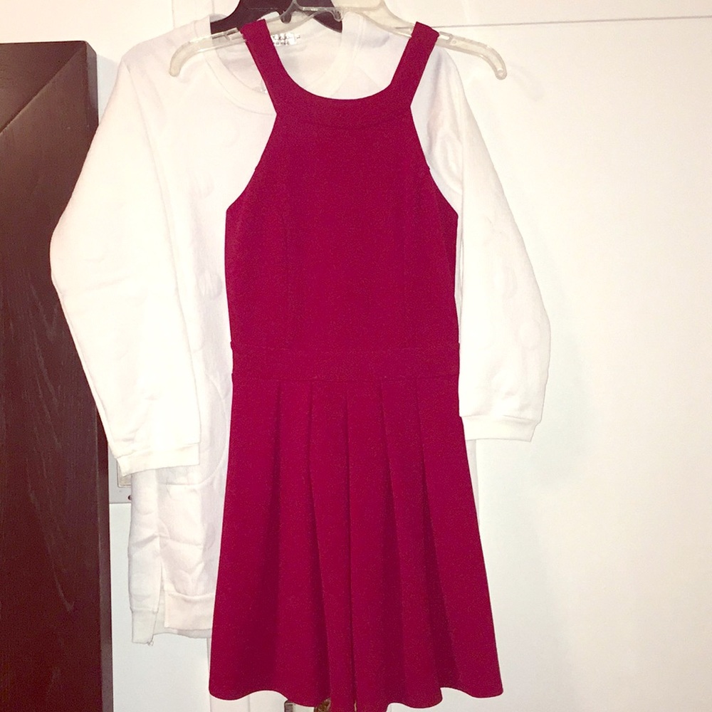 Crimson Red Dress w/Back Bow